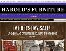 Tablet Screenshot of haroldsfurniture.net